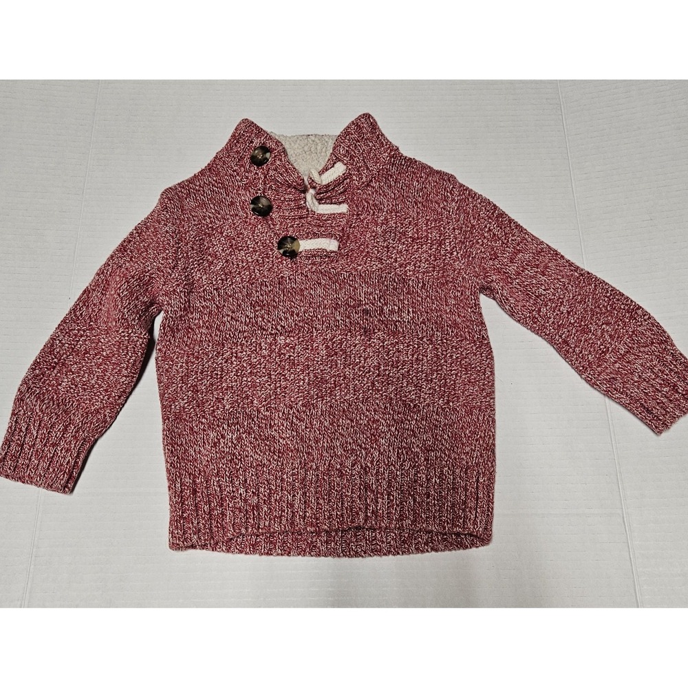 Cat & Jack Toddler 2t Unisex Sweater Pullover With Buttons Long Sleeve. - Picture 2 of 5